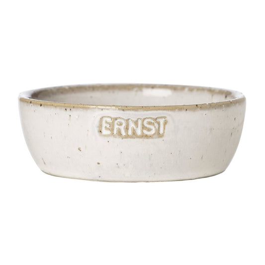 ERNST Ernst Schale mit Logo naturweiß Ø9cm mit Logo