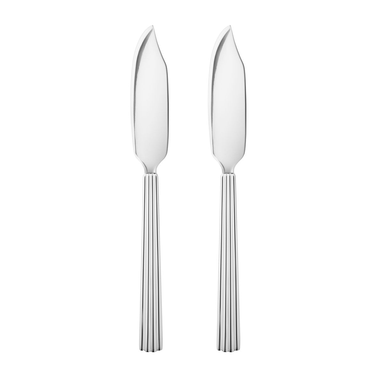 Georg Jensen Bernadotte Fischmesser 2er Pack Edelstahl