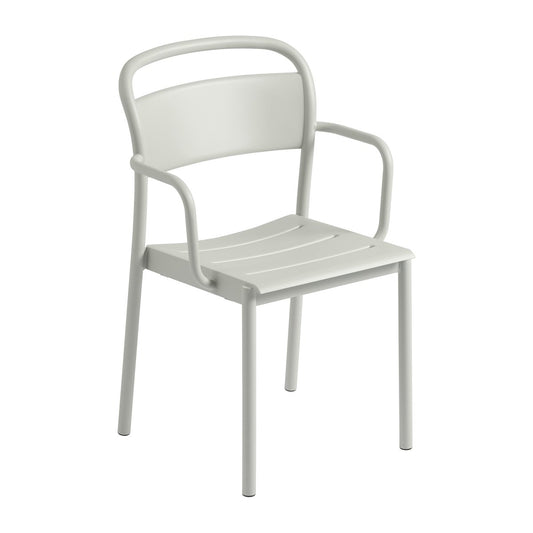 Muuto Linear steel armchair karmstol Grey (RAL 7044)