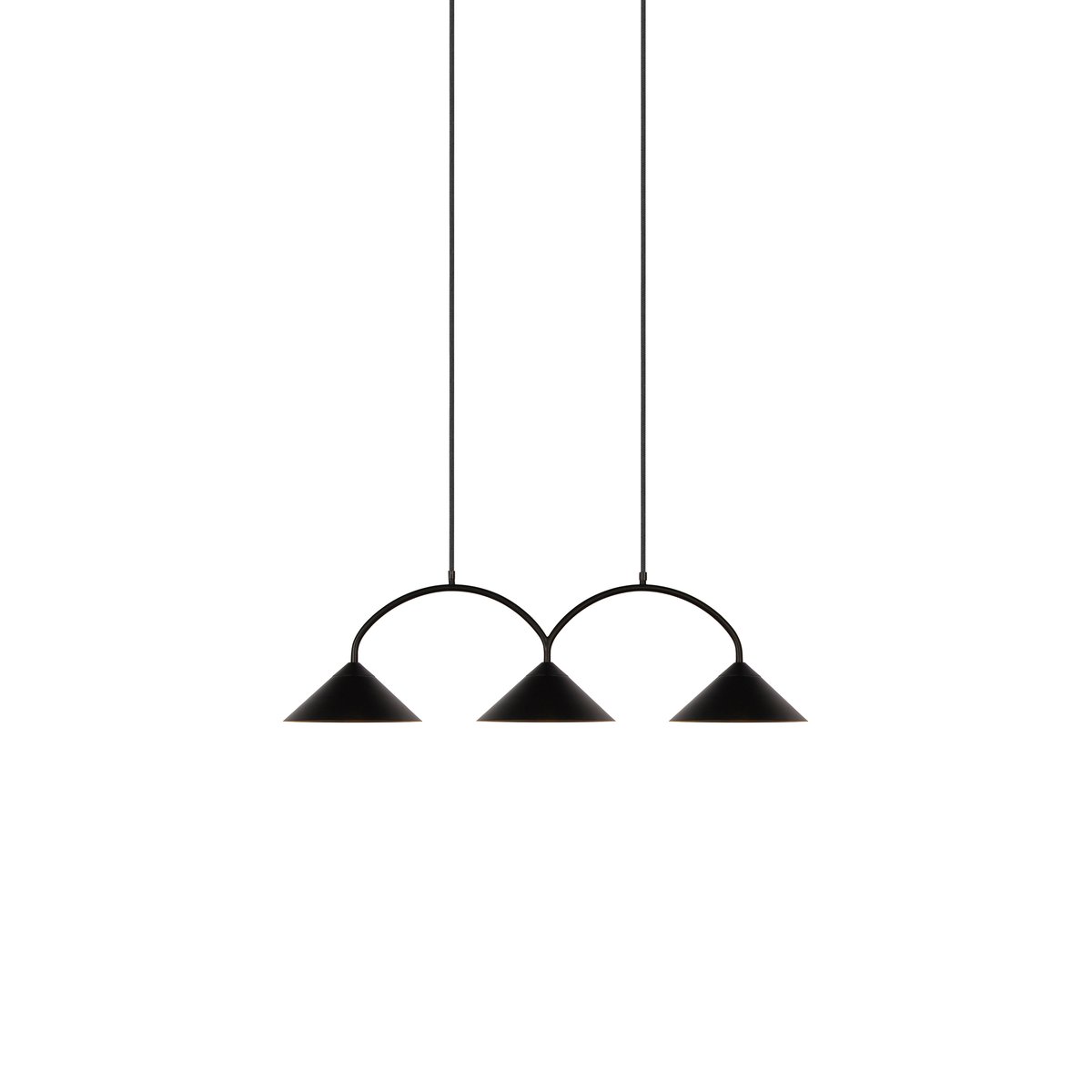 Globen Lighting Curve Pendelleuchte 3 Schwarz