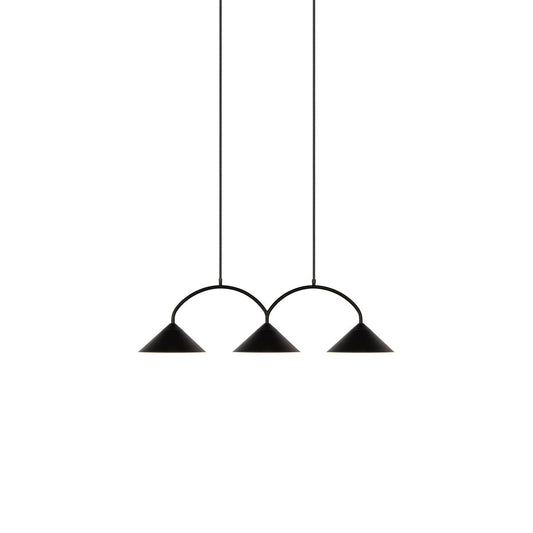 Globen Lighting Curve Pendelleuchte 3 Schwarz