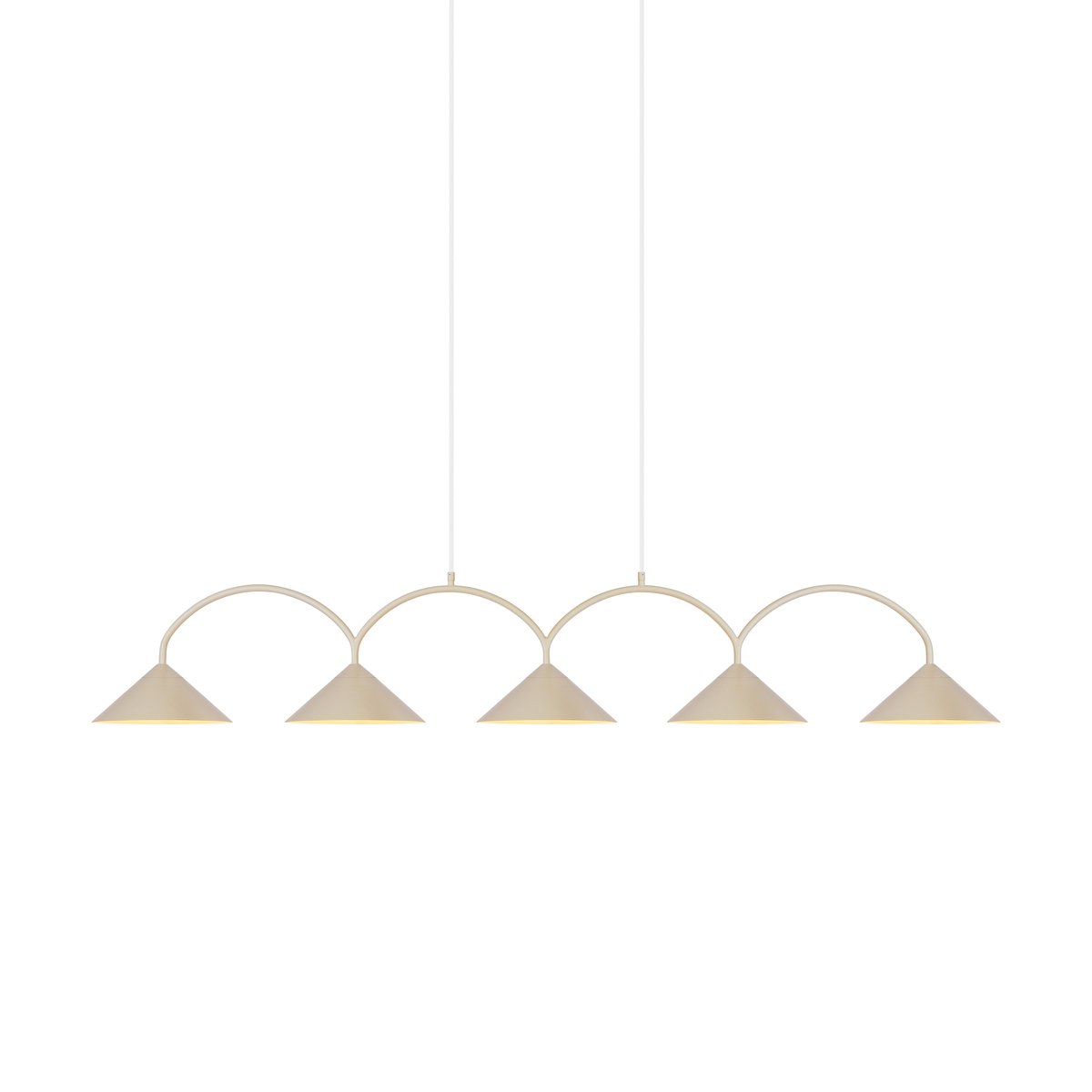 Globen Lighting Curve Pendelleuchte 5 Beige