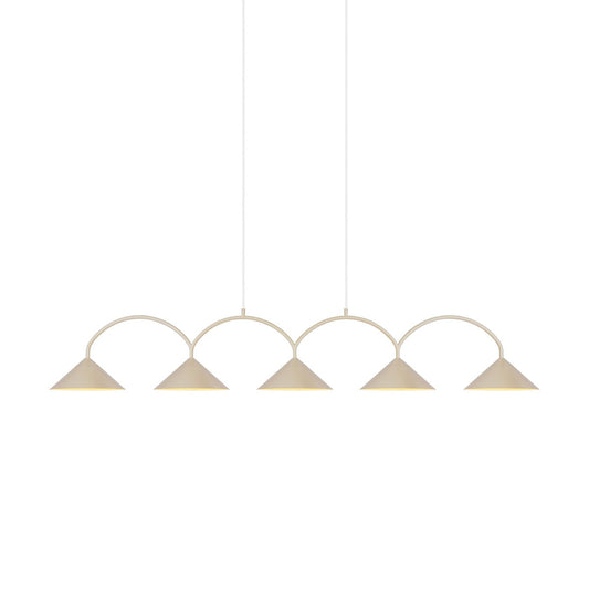 Globen Lighting Curve Pendelleuchte 5 Beige