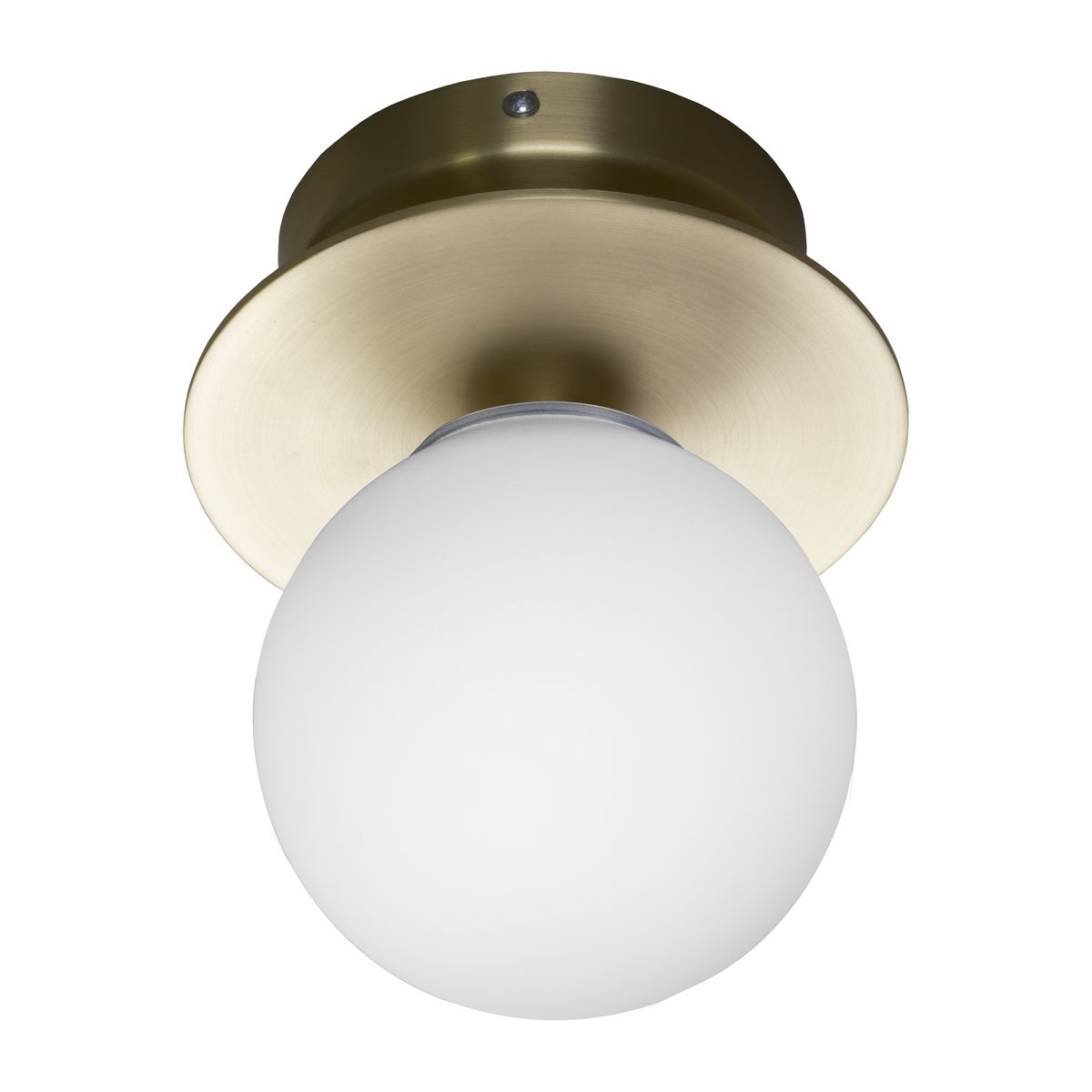 Globen Lighting Art Deco IP44 Wandleuchte Messing gebürstet