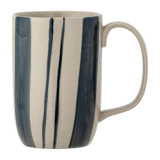 Bloomingville Allium Tasse Ø8,5 x 11,5cm Blaue Streifen