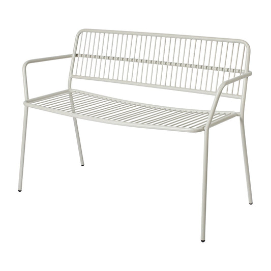 Broste Copenhagen Eden bänk med armstöd Beige grey