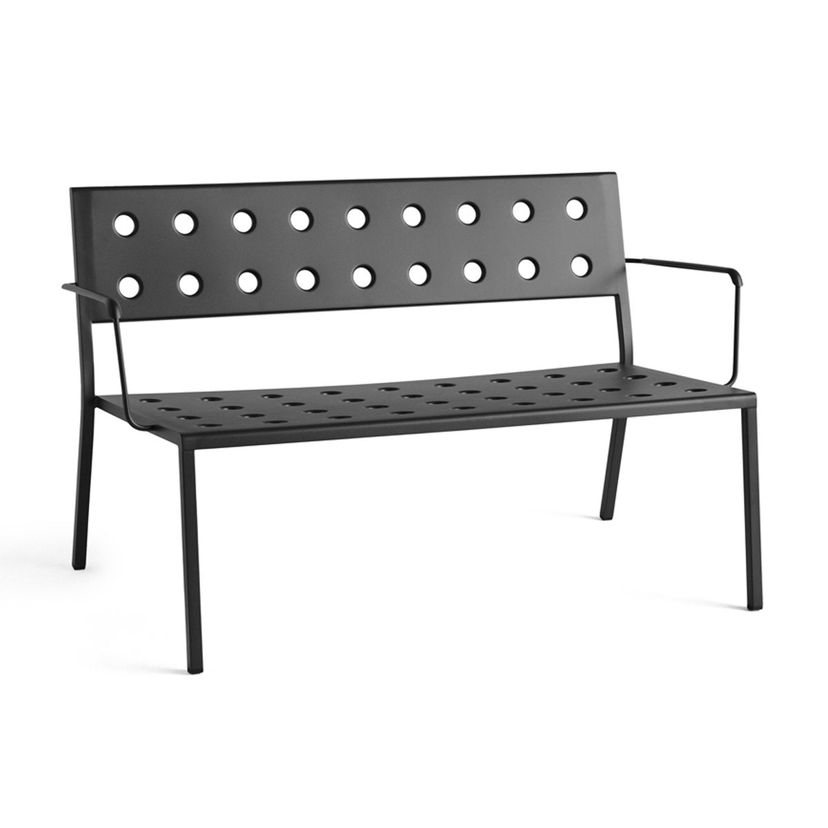 HAY Balcony Lounge Bank mit Armlehne 121,5x69 cm Anthracite