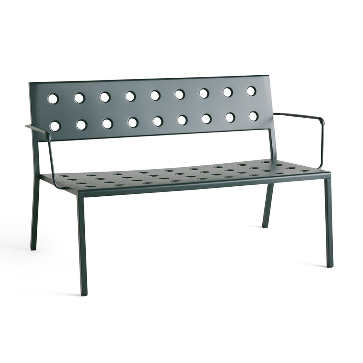 HAY Balcony Lounge Bank mit Armlehne 121,5x69 cm Dark forest