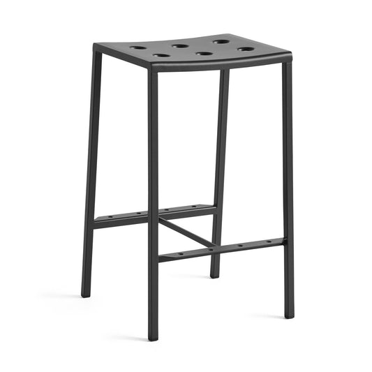 HAY Balcony Barhocker niedrig 65 cm Anthracite