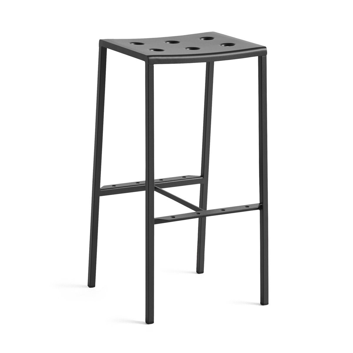 HAY Balcony Barhocker hoch 75 cm Anthracite