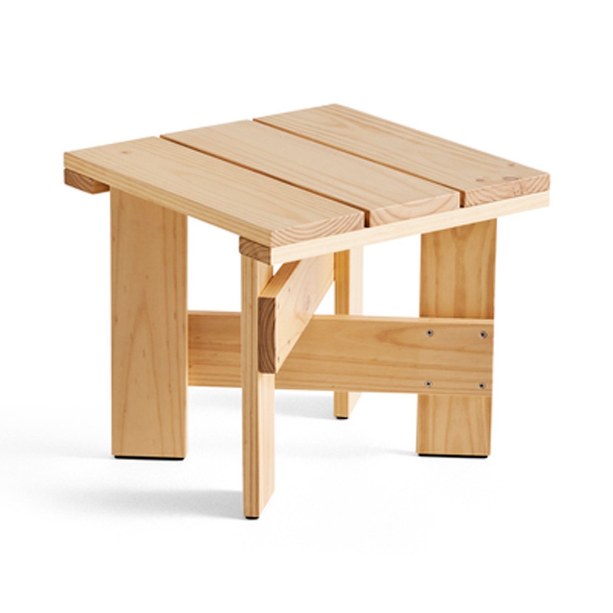 HAY Crate Low Table Tisch 45x45x40 cm Kiefernholz lackiert Water-based lacquered pinewood