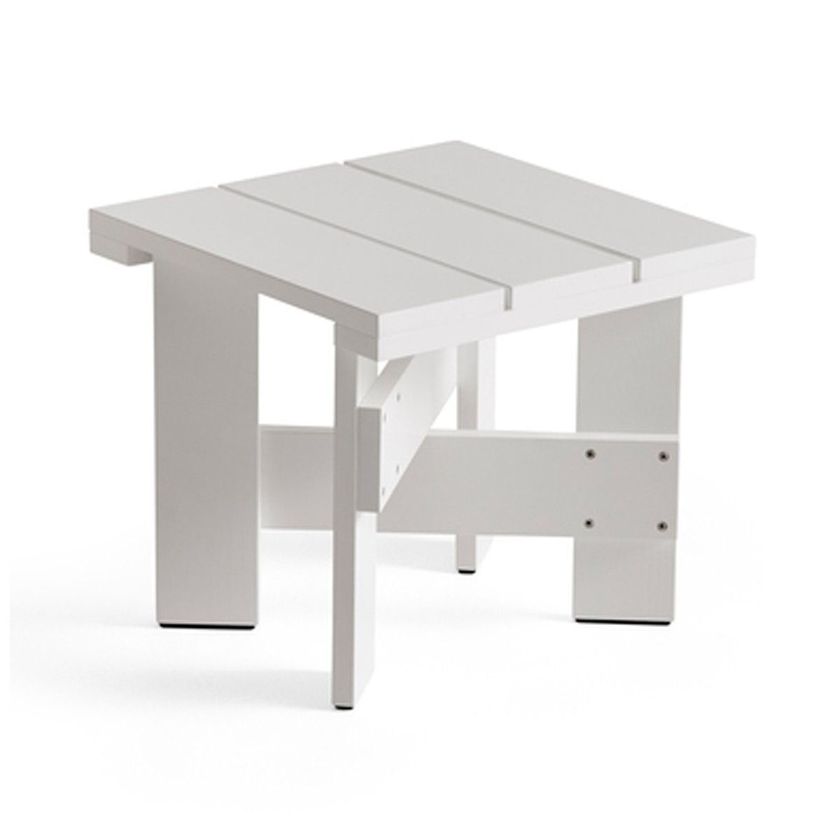 HAY Crate Low Table Tisch 45x45x40 cm Kiefernholz lackiert White