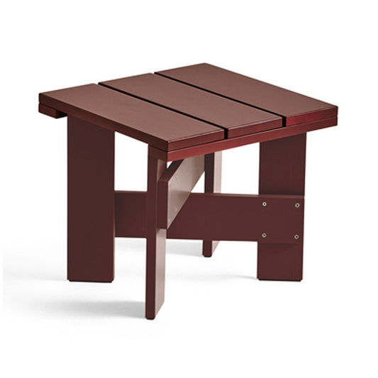 HAY Crate Low Table Tisch 45x45x40 cm Kiefernholz lackiert Iron red