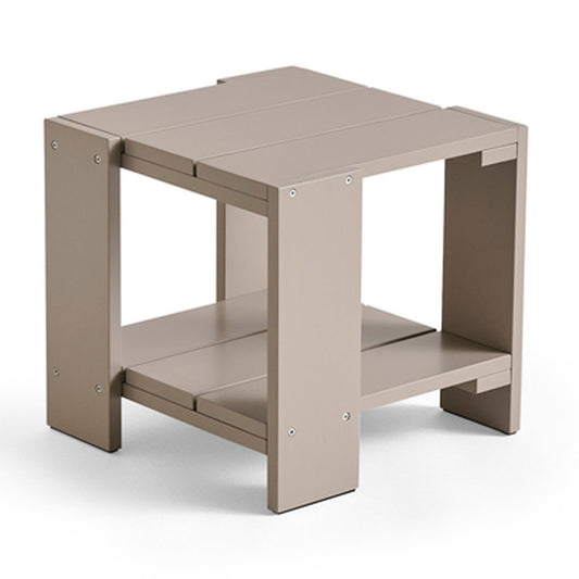 HAY Crate Side Table Tisch 49,5x49,5x45 cm Kiefernholz lackiert London fog