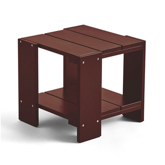 HAY Crate Side Table Tisch 49,5x49,5x45 cm Kiefernholz lackiert Iron red