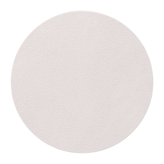 LIND DNA Nupo Glasuntersetzer circle Oyster white