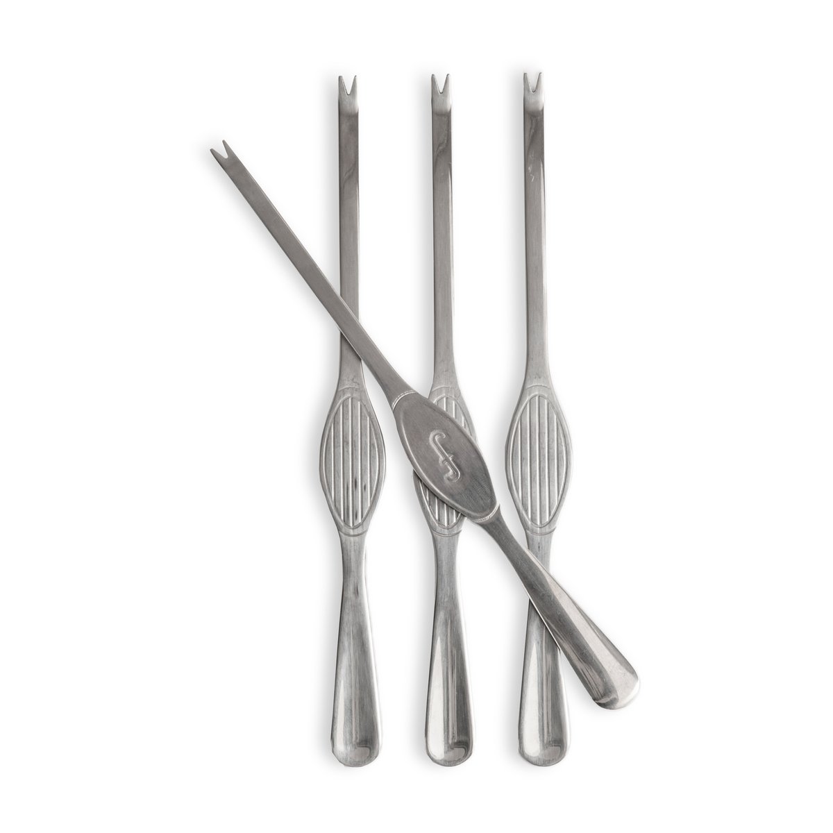 Sagaform Sivan Meeresfrüchtebesteck 4er Pack Silver