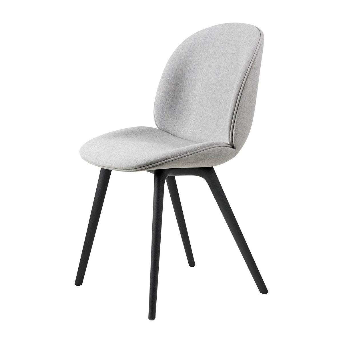 GUBI Beetle dining chair fully upholstered-plastic base Remix  3 nr.123-black