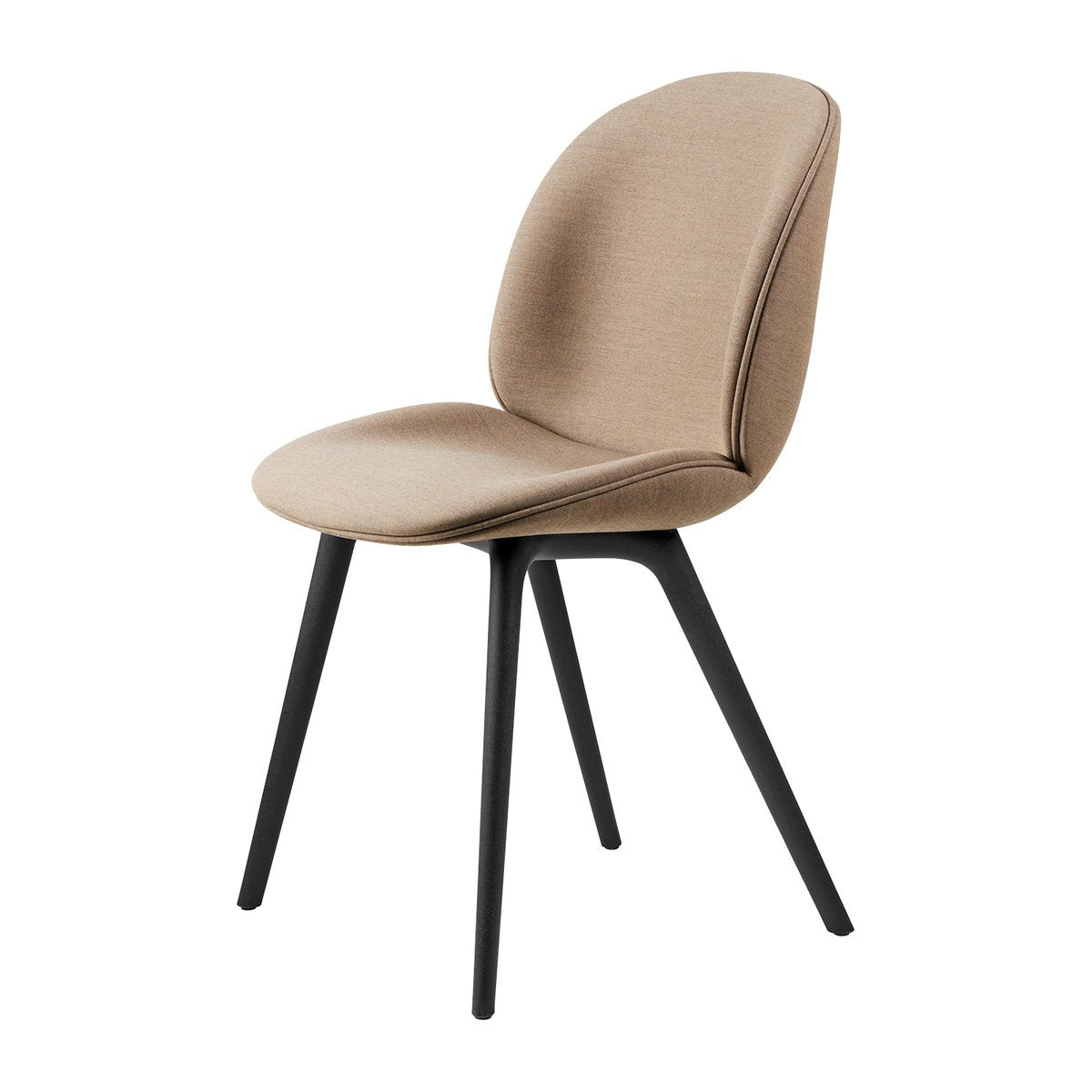 GUBI Beetle dining chair fully upholstered-plastic base Remix  3 nr.233-black