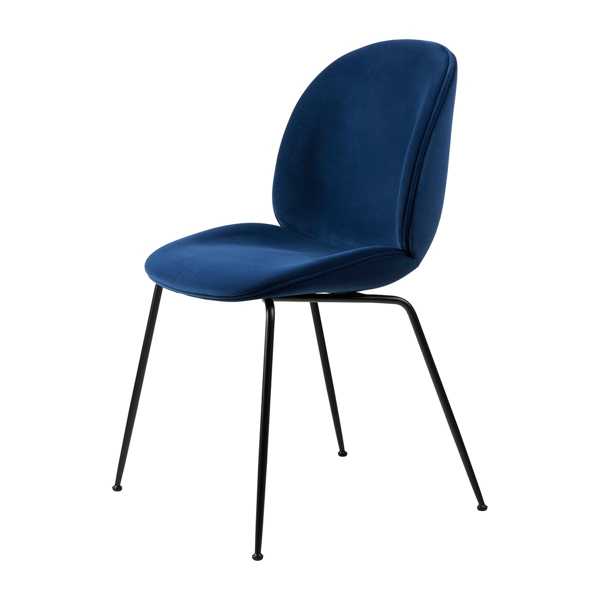 GUBI Beetle dining chair fully upholstered conic base Sunday 003-black