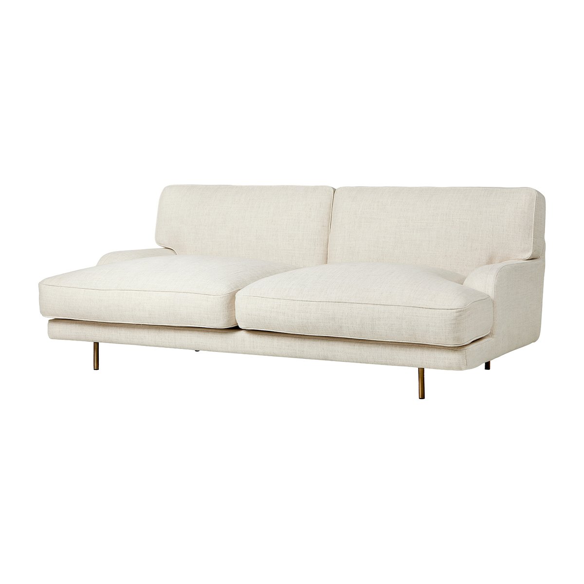 GUBI Flaneur Sofa 2-Sitzer Indianskop 15-antique brass