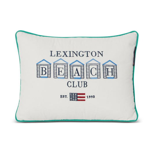 Lexington Beach Club Small Embroidered Kissen 30 x 40cm Blau-weiß-grün