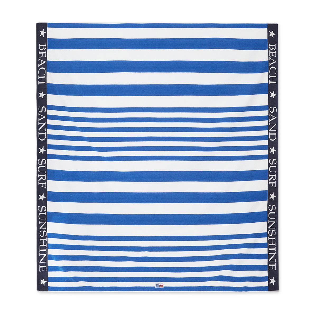 Lexington Striped Family Strandhandtuch 200 x 180cm Blau-weiß