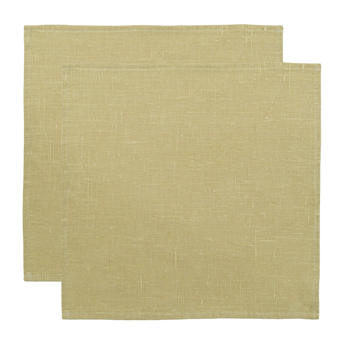 Almedahls Leinen-Servietten 45 x 45 cm 2er-Pack Olive hell