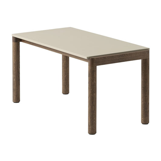 Muuto Couple 1 Plain Beistelltisch 40 x 84 x 40cm Sand-dark oiled oak