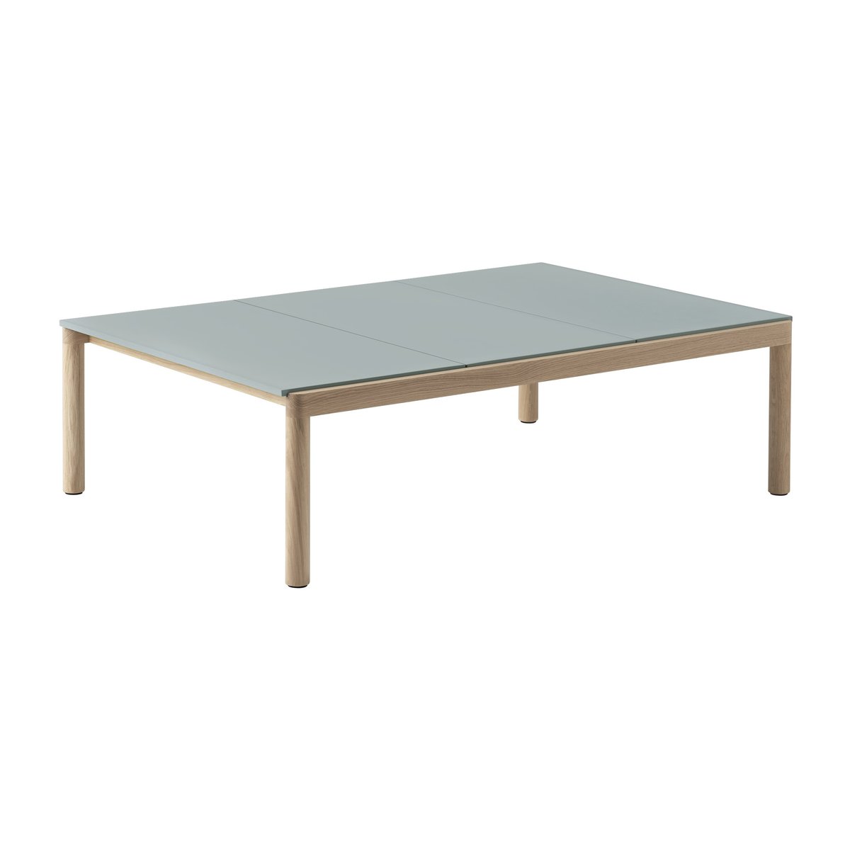 Muuto Couple 3 Plain Beistelltisch 120 x 84 x 35cm Pale blue-oak