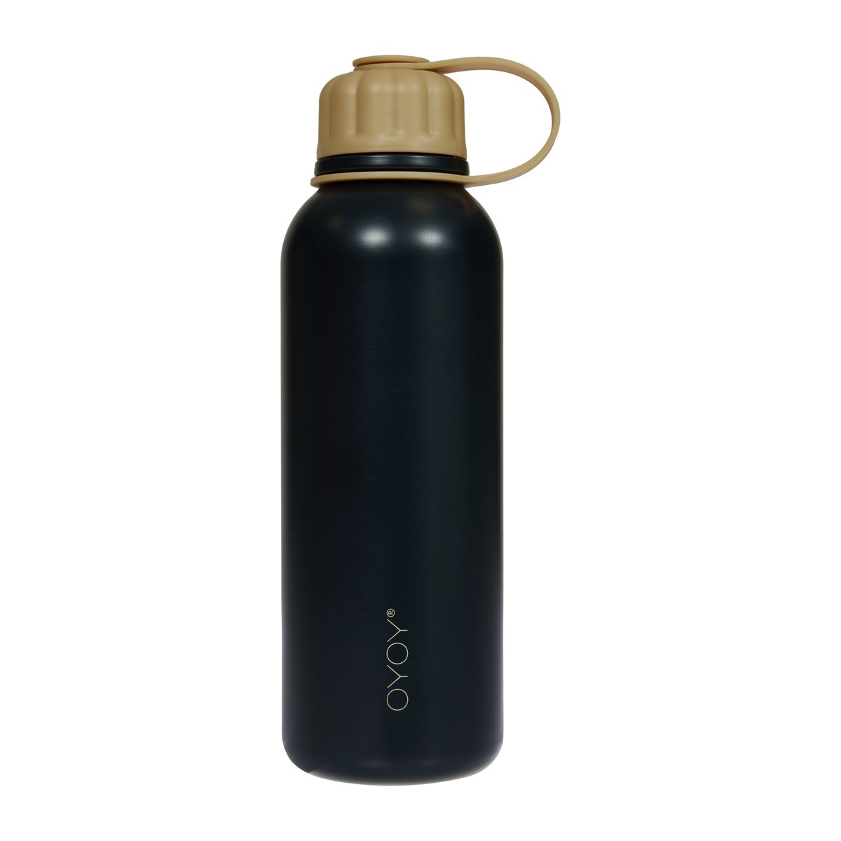 OYOY Pullo Wasserflasche 52cl Anthracite-Camel