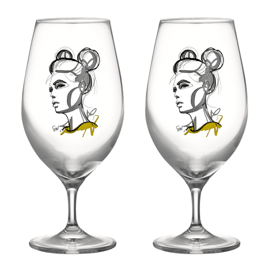 Kosta Boda All about you ölglas 40 cl 2-pack Cheers to you