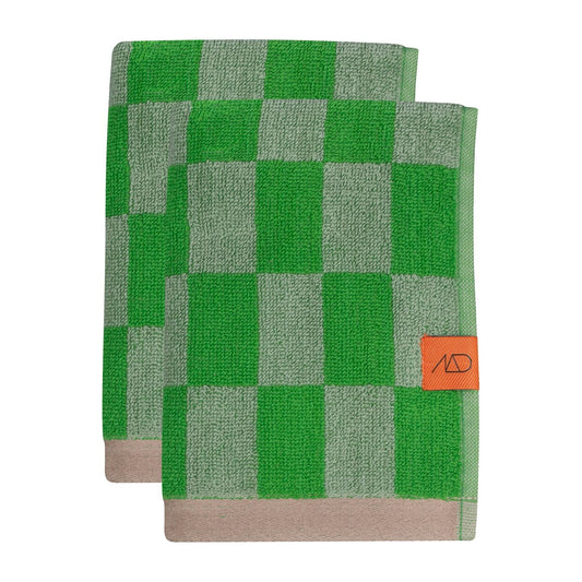 Mette Ditmer Retro gästhandduk 40x55 cm 2-pack Classic green