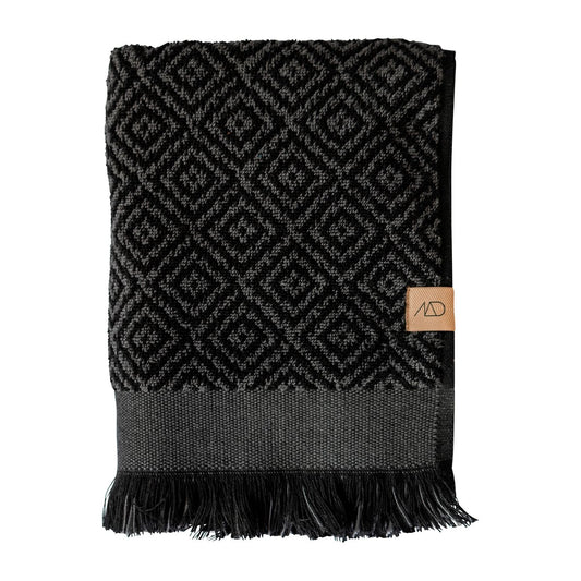 Mette Ditmer Morocco handduk 70x140 cm Black-grey