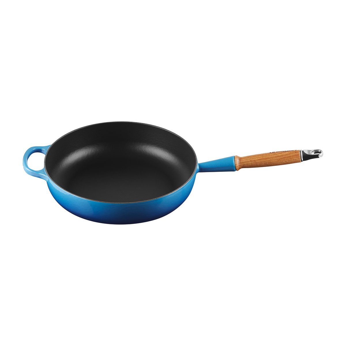 Le Creuset Le Creuset Signature Sauteuse Holzgriff 28cm Azure blue