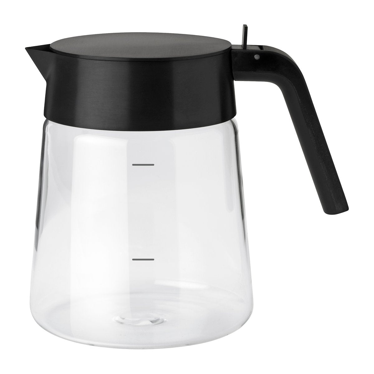 Stelton Nohr Glaskanne 1,2 l Black metallic