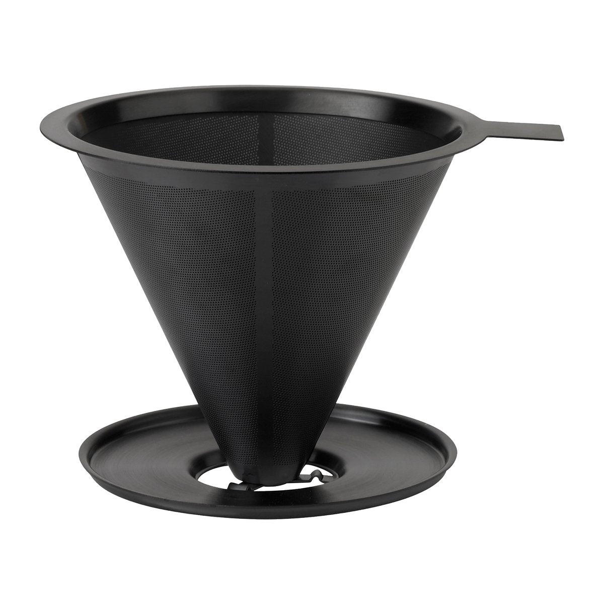 Stelton Nohr slow brew feinmaschiger Kaffeetrichter Black metallic