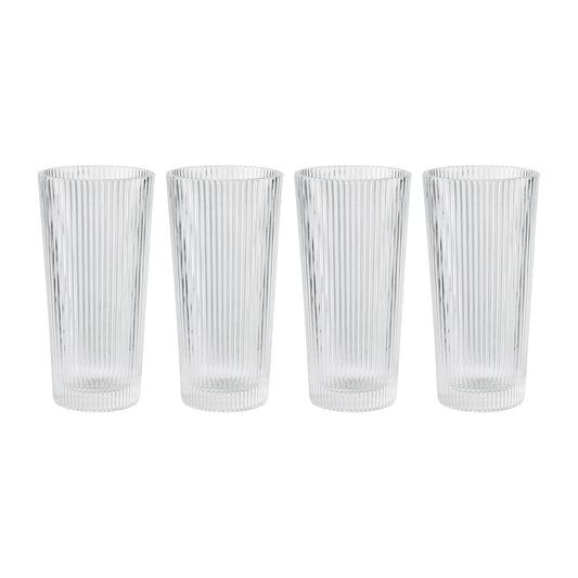 Stelton Pilastro long drink Glas 30cl 4er Pack Clear