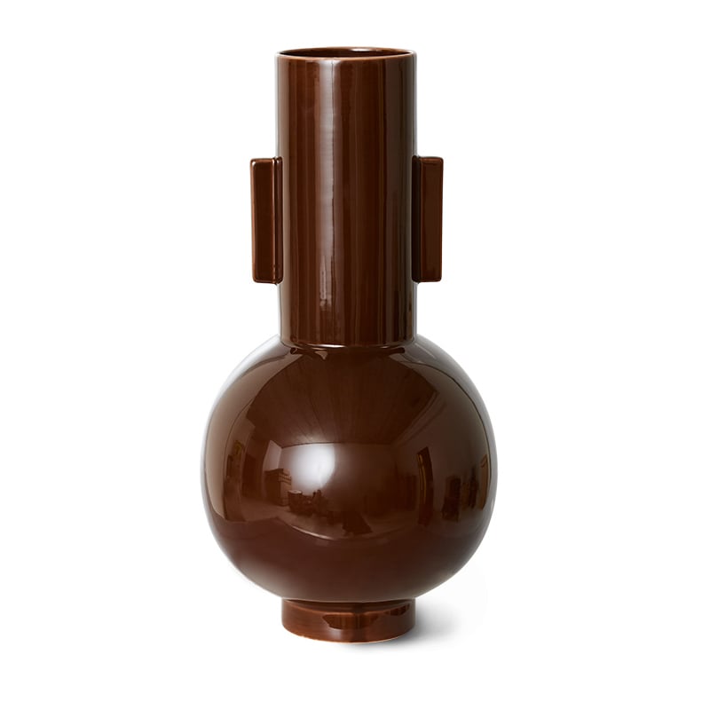 HKliving Ceramic Vase large 42,5 Espresso