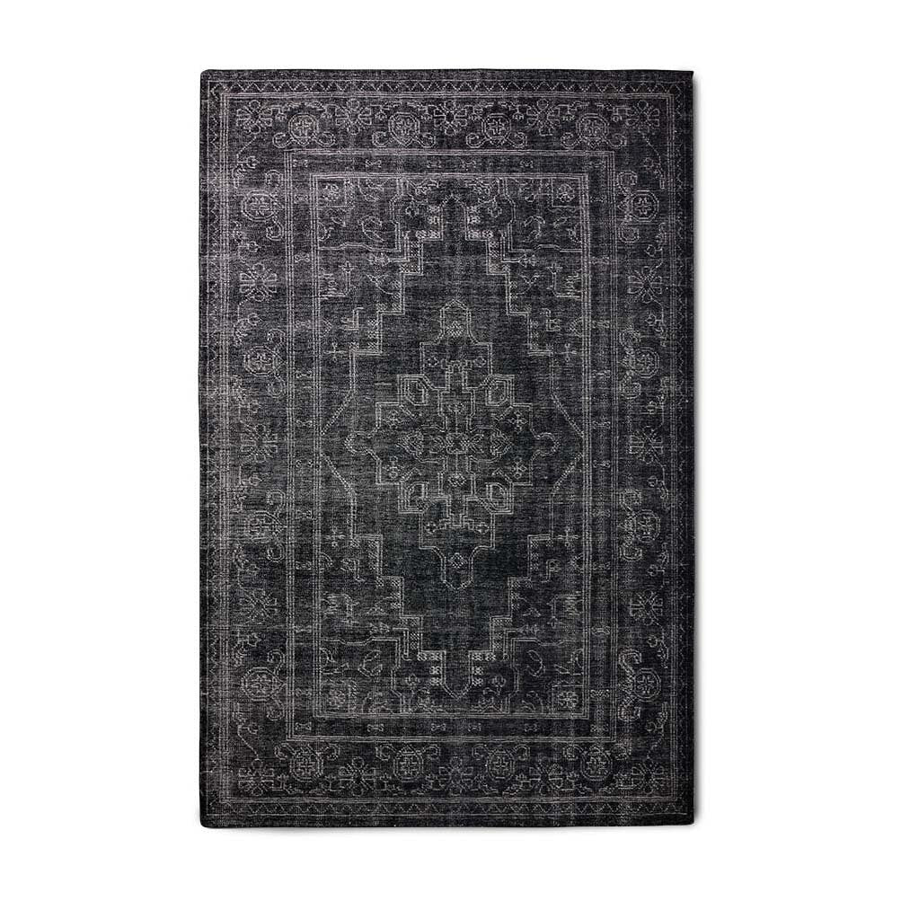 HKliving Hkliving Wollteppich 200 x 300cm Black-grey