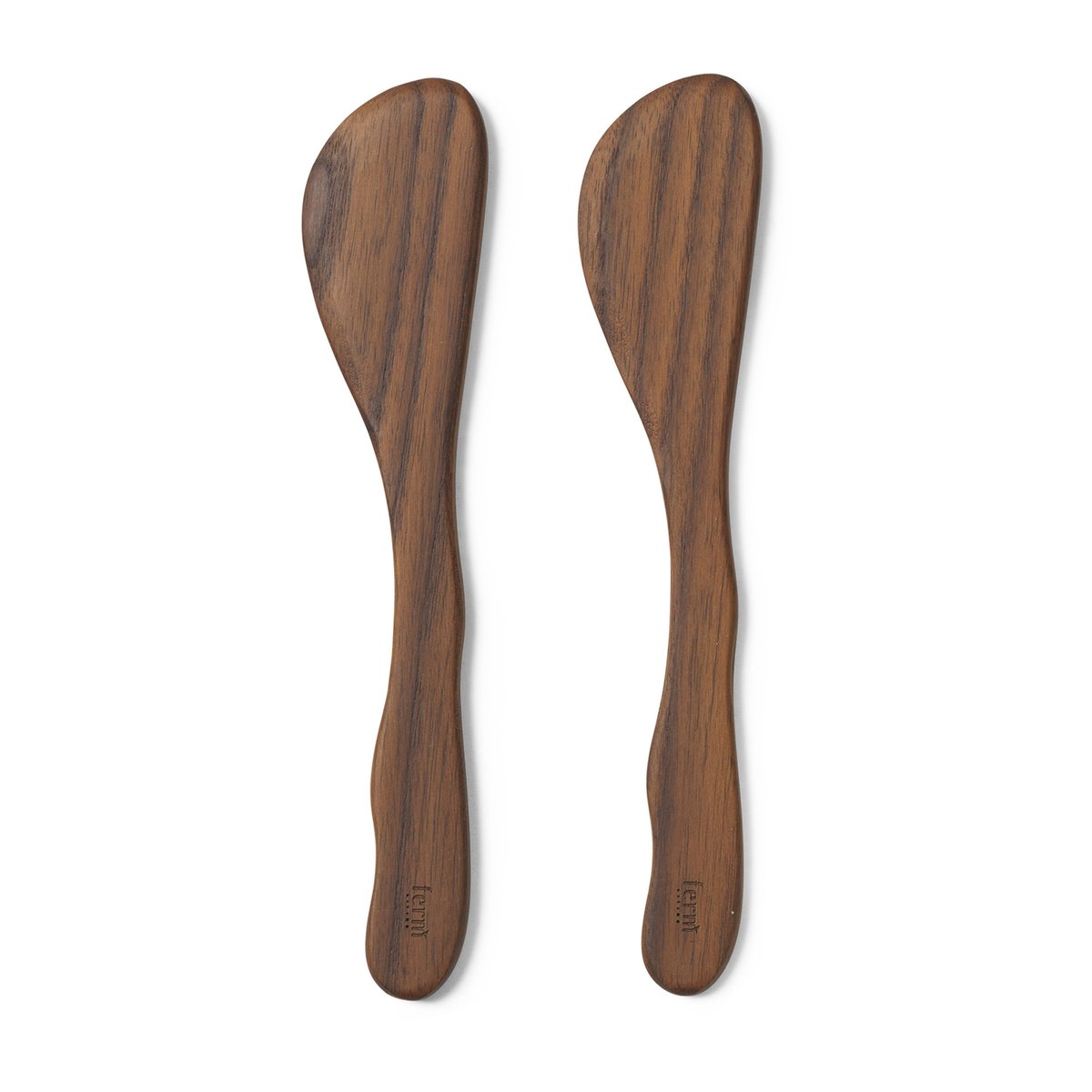 ferm LIVING Cairn smörkniv 2-pack Dark Brown