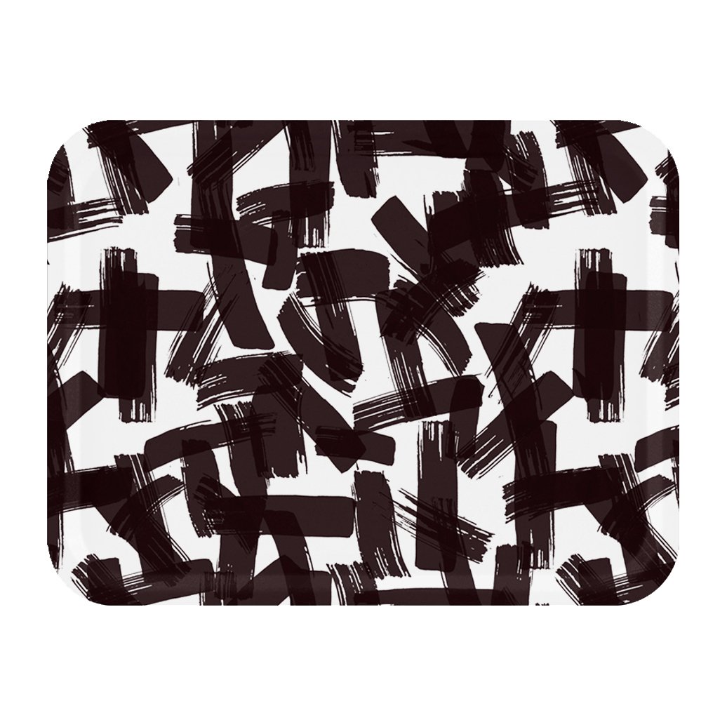 Åry Home Kryss bricka 33x43 cm Black-white