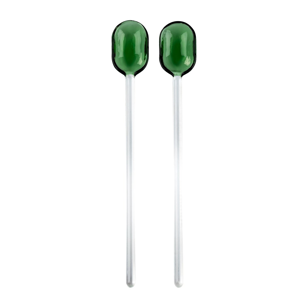 Muurla Muurla salladsbestick glas 2-pack Green-clear