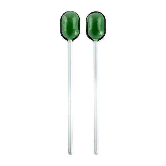 Muurla Muurla salladsbestick glas 2-pack Green-clear