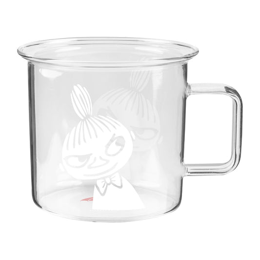 Muurla Moomin glasmugg klar 35 cl Little My