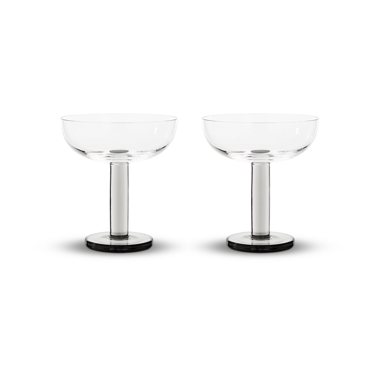 Tom Dixon Puck coupeglas 17,5 cl 2-pack Clear