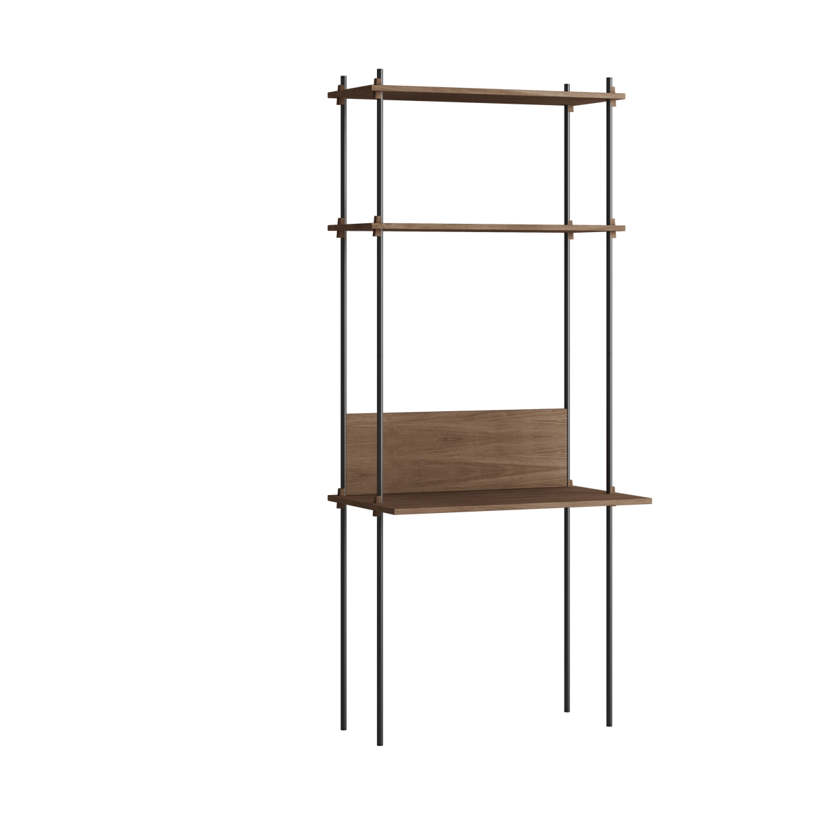 MOEBE Moebe shelving system s.200.1.D Rökt ek-svart