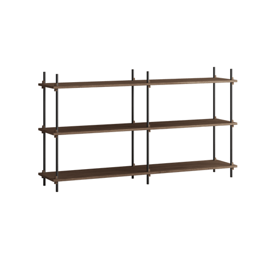 MOEBE Moebe shelving system s.85.2.B Rökt ek-svart