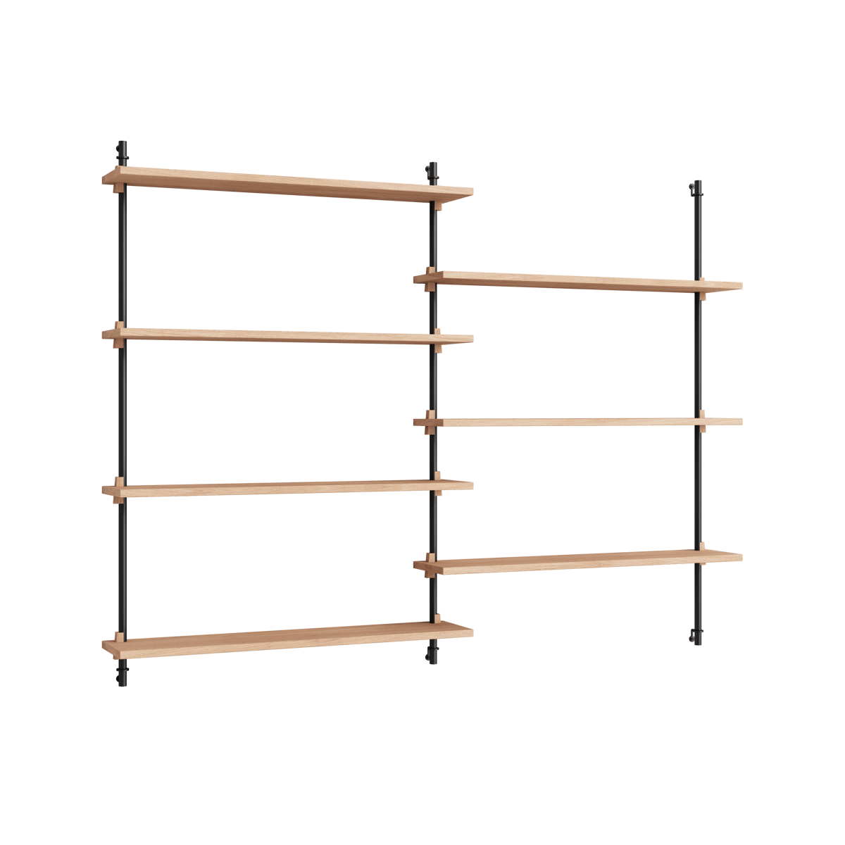 MOEBE Moebe wall shelving ws.115.2.B Ek-svart