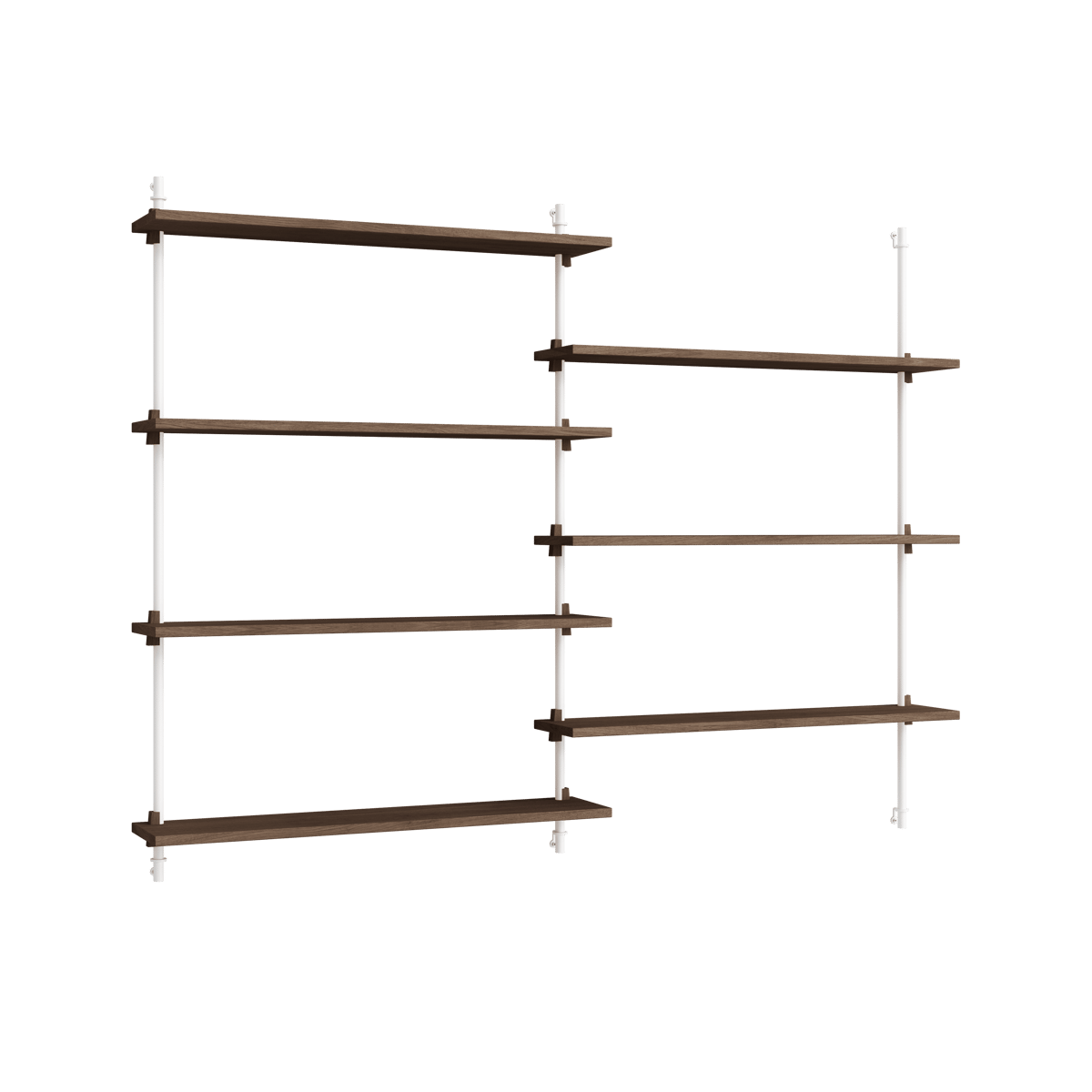 MOEBE Moebe wall shelving ws.115.2.B Rökt ek-vit